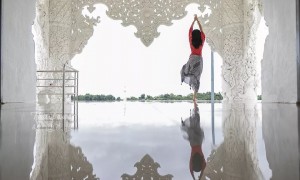 清莱惊现一座全新“白庙”,内有世界最大观音像,足有26层楼高!