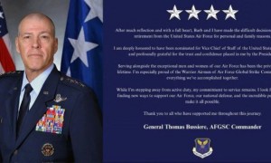 敏感时刻,美军一核武器指挥官突然宣布退役