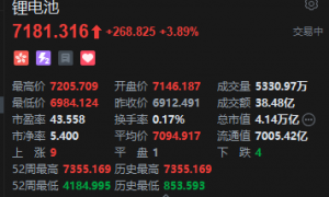 港股锂电池概念股走强,天齐锂业涨超14%